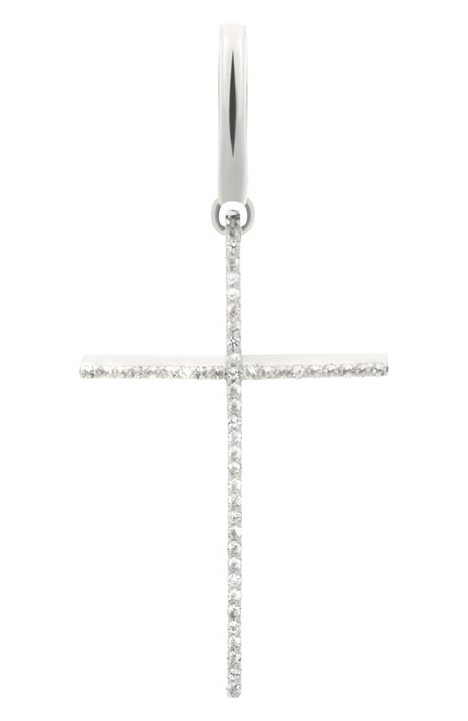 Моносерьга Графичный крест VSJ Moonka NCS-CER-48TPZ-1 Серебряный NCS-CER-48TPZ-1