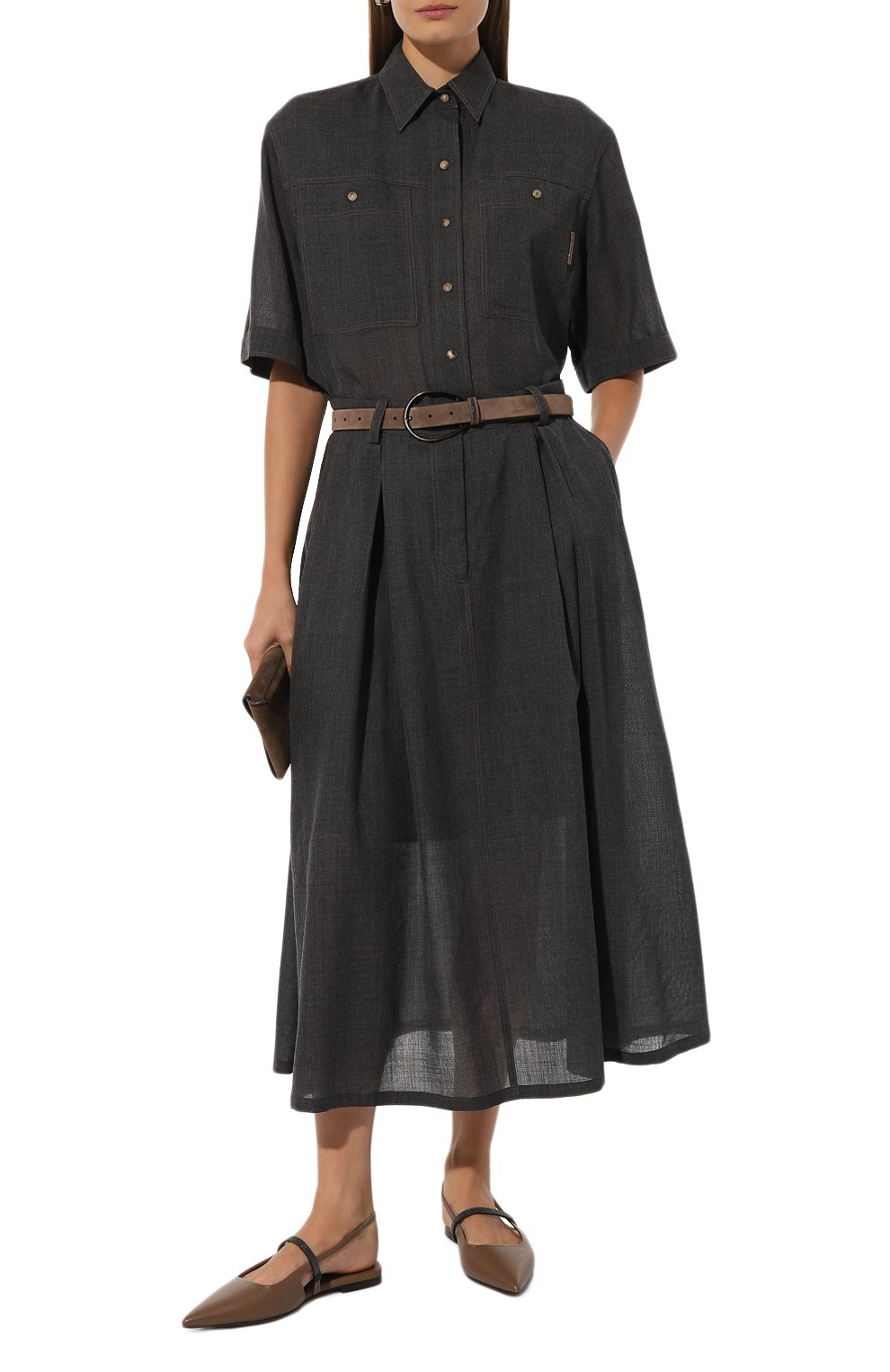 Шерстяное платье BRUNELLO CUCINELLI, арт. MP920AFH61, фото 2