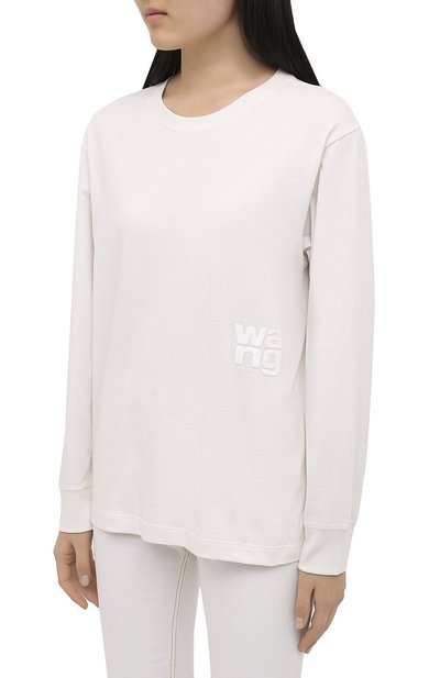 Хлопковый лонгслив ALEXANDERWANG.T, арт. 4CC1201151, фото 3