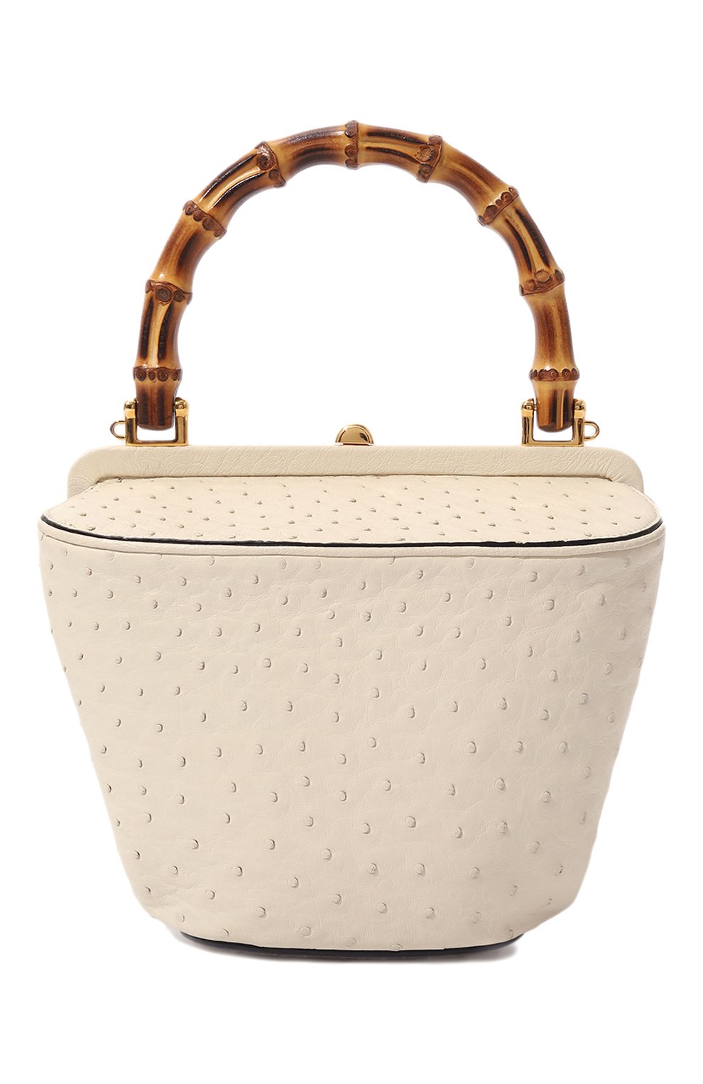 Сумка gucci bamboo из кожи страуса GUCCI, арт. 616437 EY00U, фото 6
