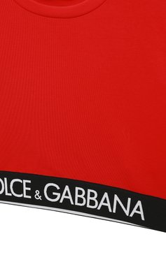 Детская хлопковая футболка DOLCE & GABBANA красного цвета, арт. L5JTHR/G7E3K/8-14 | Фото 3 (Девочки Кросс-КТ: футболка-одежда; Рукава: Короткие; �Материал сплава: Проставлено; Нос: Не проставлено; Материал внешний: Хлопок; Драгоценные камни: Проставлено; Ростовка одежда: 10 - 11 лет | 140 - 146см, 12 лет | 152 см, 8 лет | 128 см)