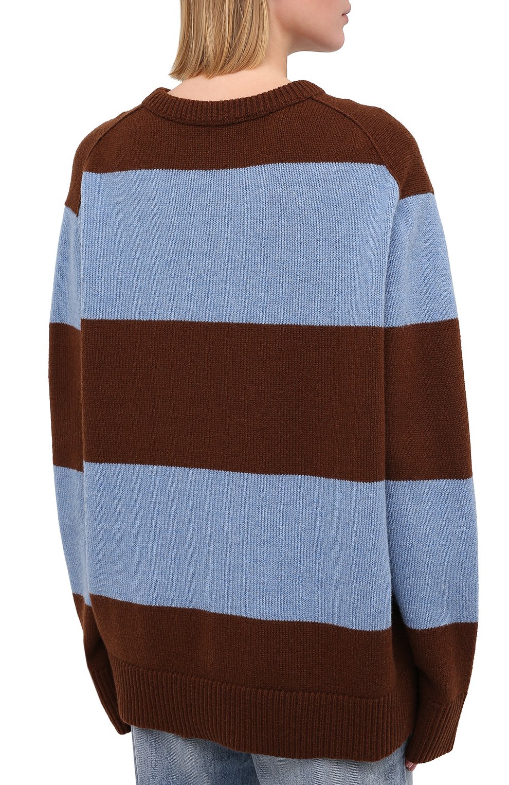Шерстяной пуловер ACNE STUDIOS коричневого цвета по цене 29950 руб., арт. C60019/W, фото 4 Шерстяной пуловер ACNE STUDIOS, арт. C60019/W, фото 4