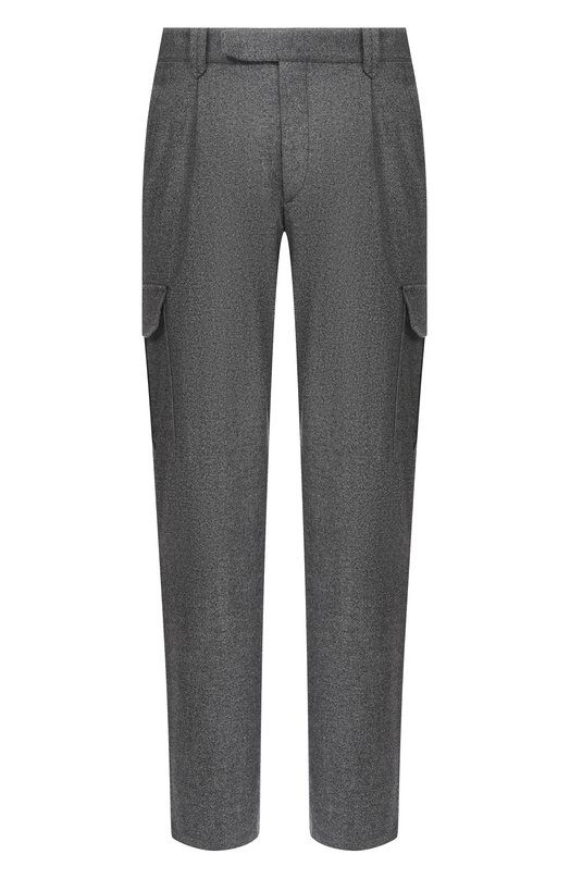 Шерстяные брюки-карго Brioni RP3T0M/0AA0C Серый RP3T0M/0AA0C