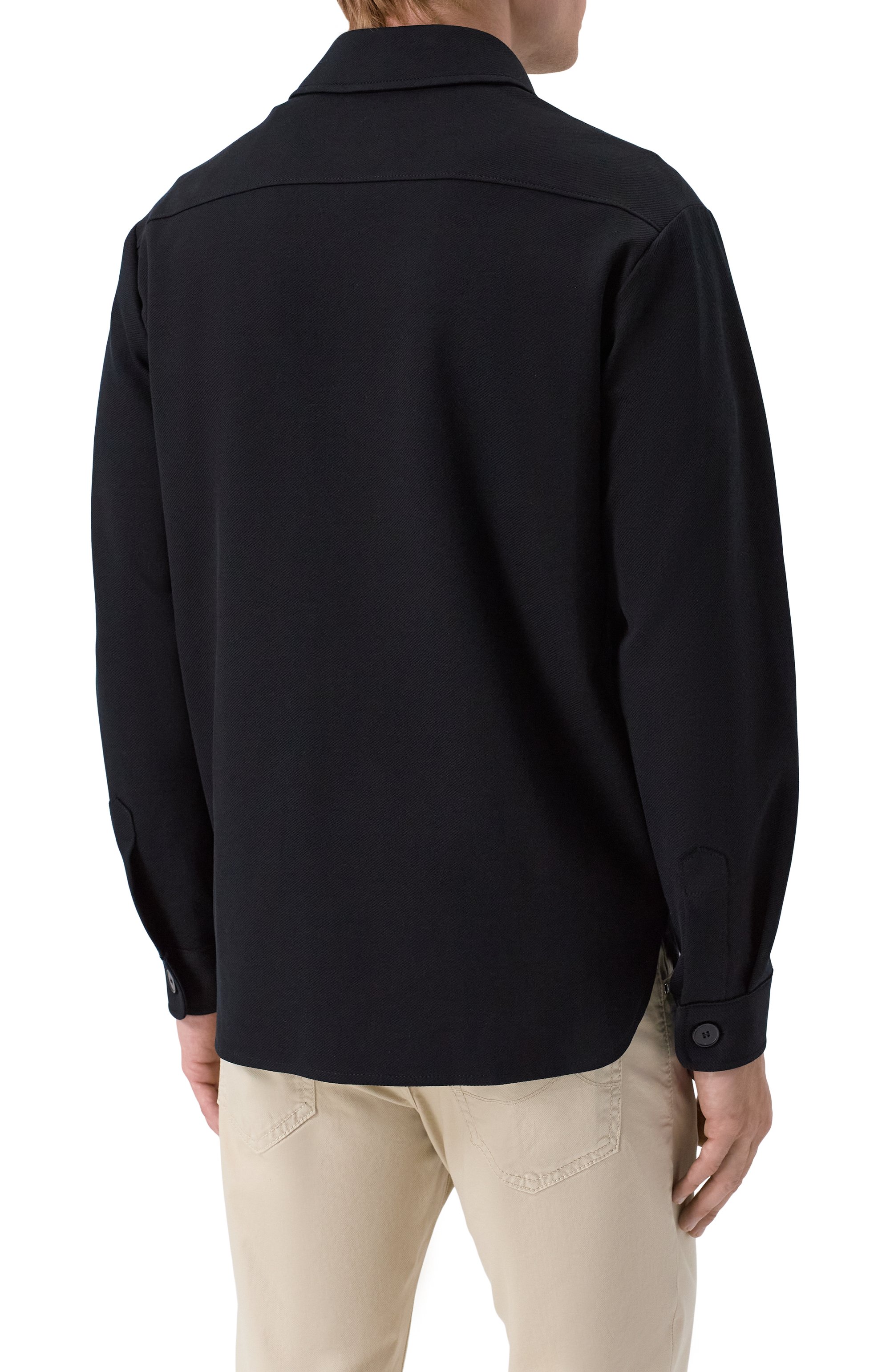 Хлопковая куртка-рубашка HARRIS WHARF LONDON черного цвета по цене 98650 руб., арт. CH9320PPQ/PPQ, фото 4 Хлопковая куртка-рубашка HARRIS WHARF LONDON, арт. CH9320PPQ/PPQ, фото 4