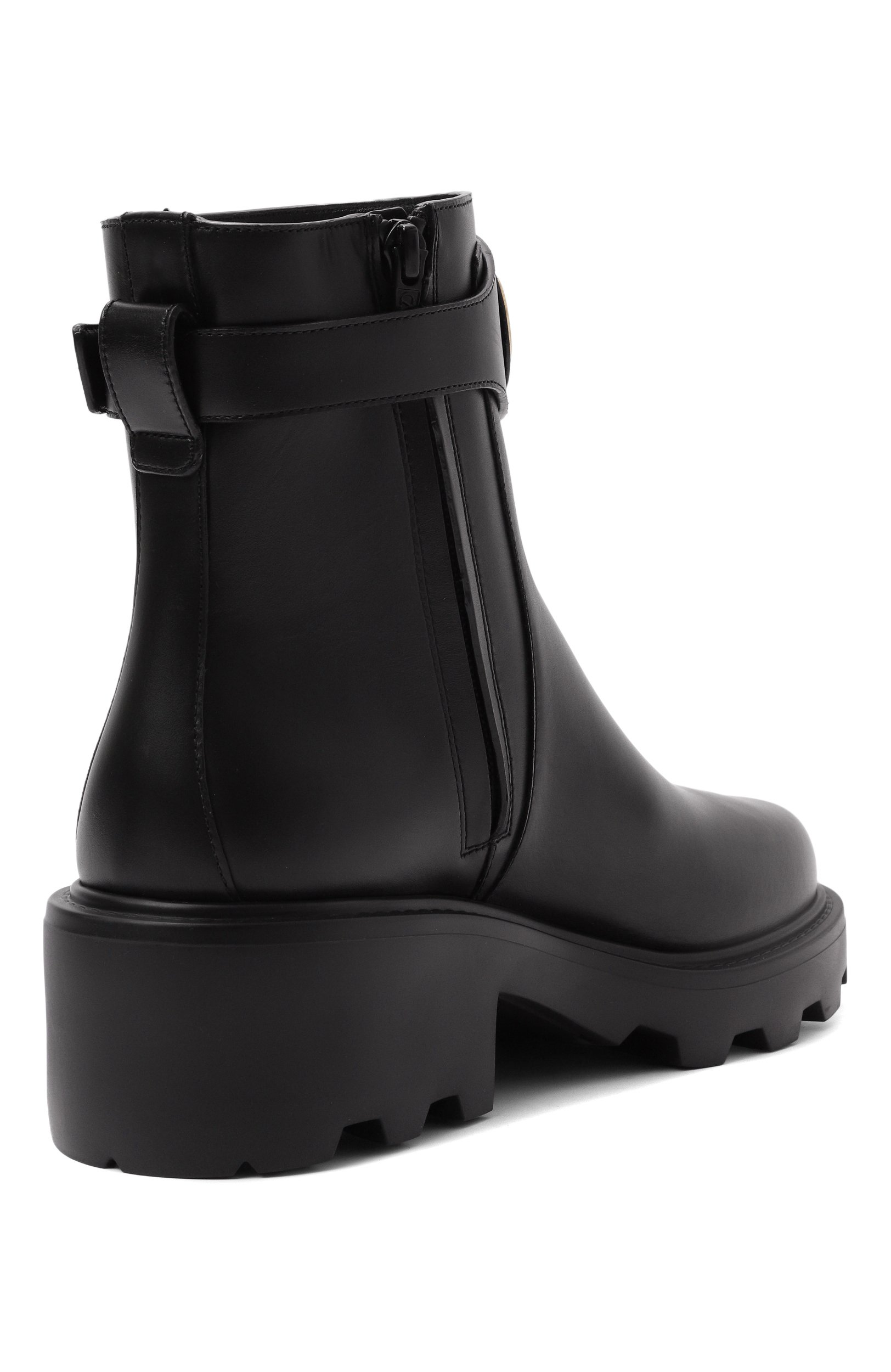 Кожаные ботинки vlogo VALENTINO черного цвета по цене 159000 руб., арт. 9W2S0MT5/BEK, фото 5 Кожаные ботинки vlogo VALENTINO, арт. 9W2S0MT5/BEK, фото 5