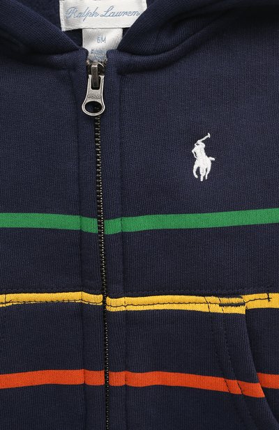 Хлопковая толстовка POLO RALPH LAUREN темно-синего цвета по цене 9470 руб., арт. 320861041, фото 3 Хлопковая толстовка POLO RALPH LAUREN, арт. 320861041, фото 3