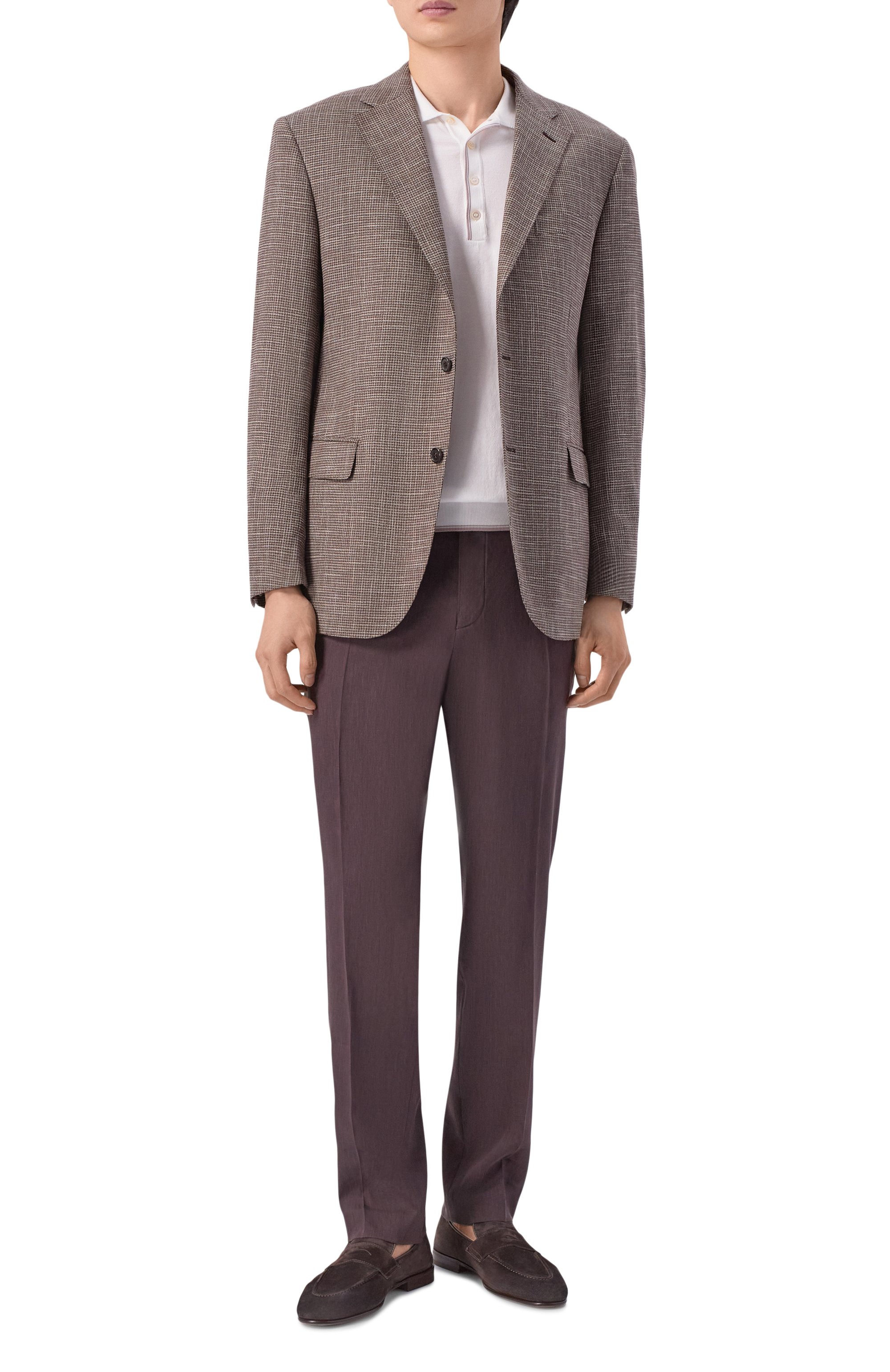 Брюки изо льна и вискозы BOSS, арт. 50561973, фото 2