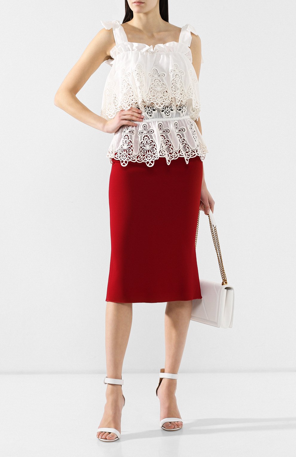 Хлопковый топ DOLCE & GABBANA, арт. F72W7Z/FGMEN, фото 2