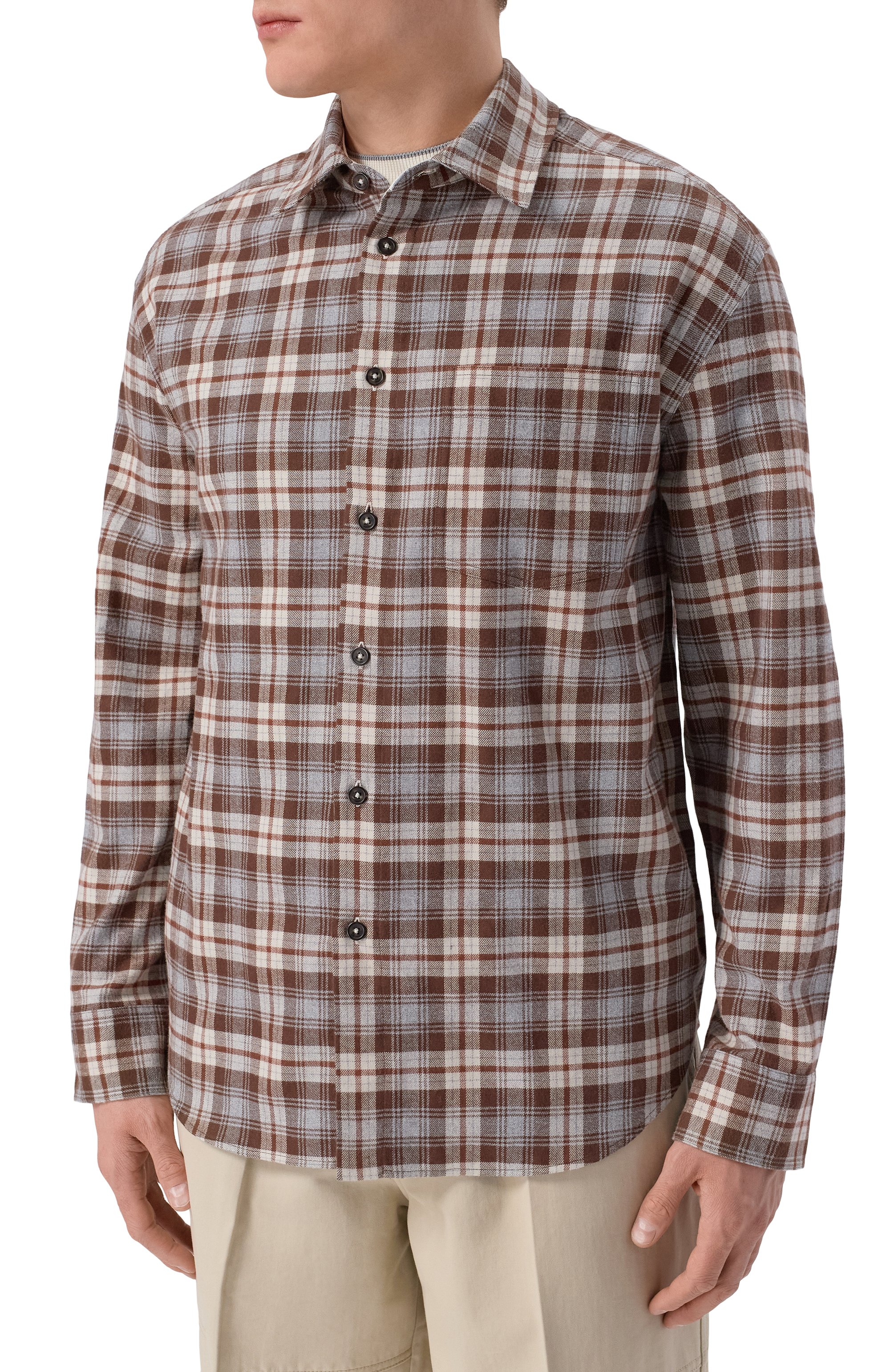 Хлопковая рубашка 12 STOREEZ, арт. 135497, фото 3