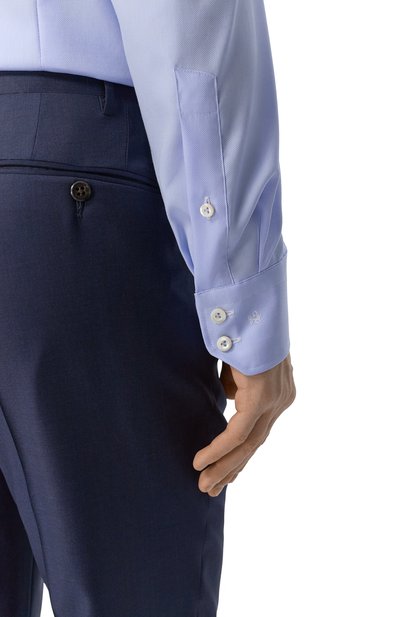 Хлопковая сорочка VAN LAACK синего цвета по цене 28900 руб., арт. VL-RIVARA-TFN/150445, фото 5 Хлопковая сорочка VAN LAACK, арт. VL-RIVARA-TFN/150445, фото 5