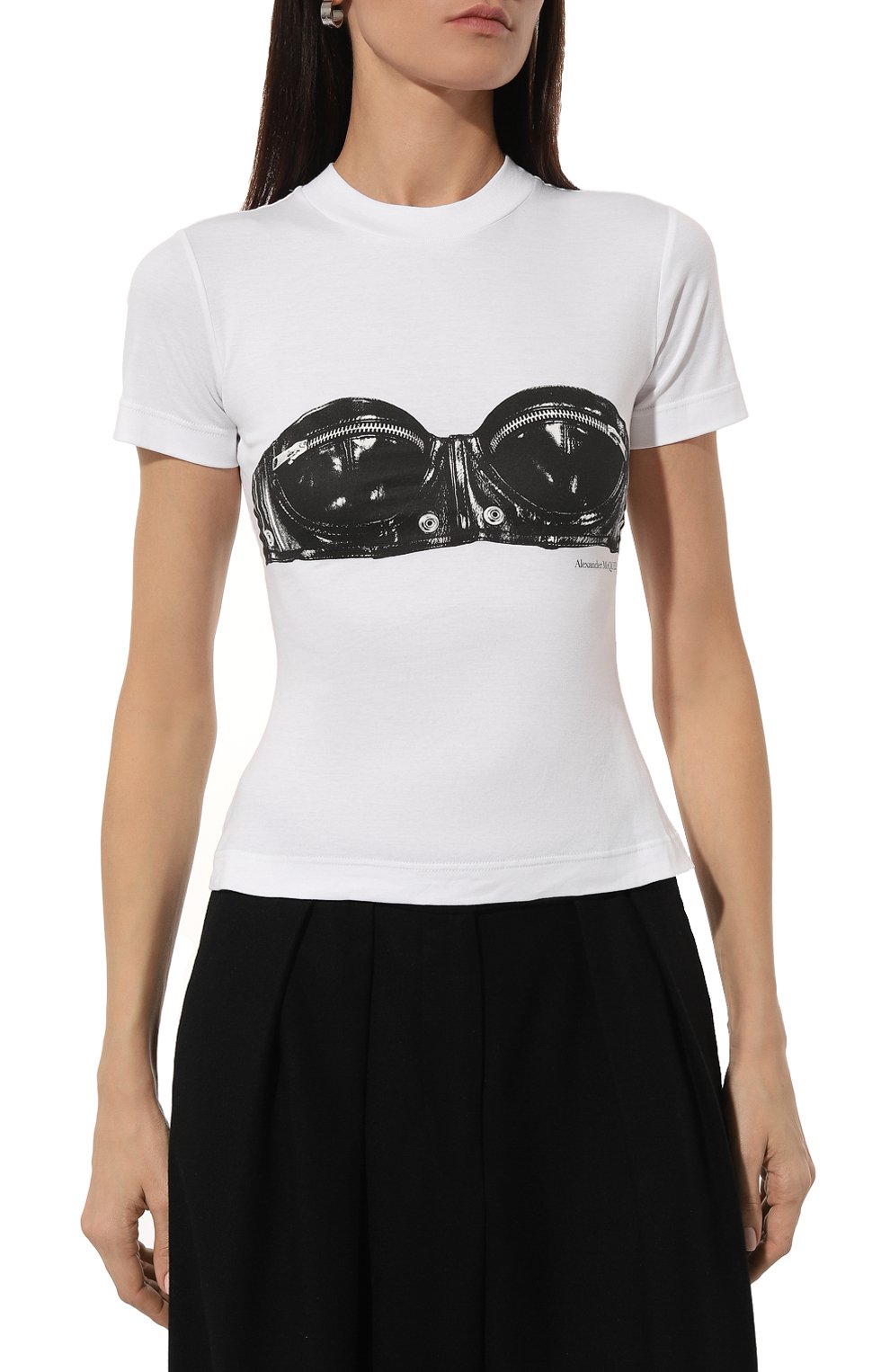Хлопковая футболка ALEXANDER MCQUEEN, арт. 752355/QZAJY, фото 3