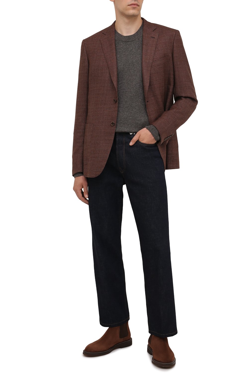 Замшевые челси BRUNELLO CUCINELLI, арт. MZUNETE818, фото 2