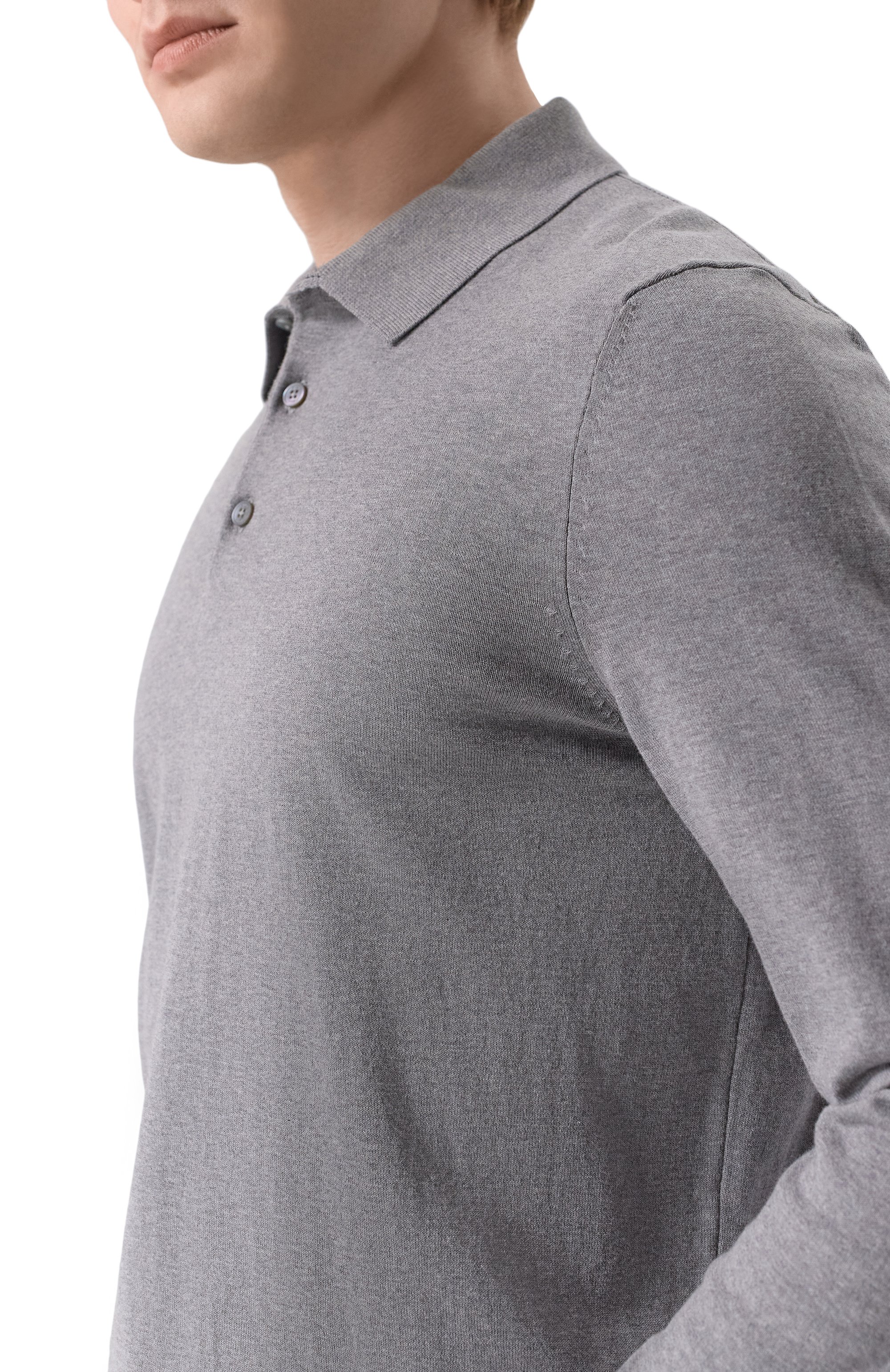 Хлопковое поло BOSS, арт. 50506025, фото 5