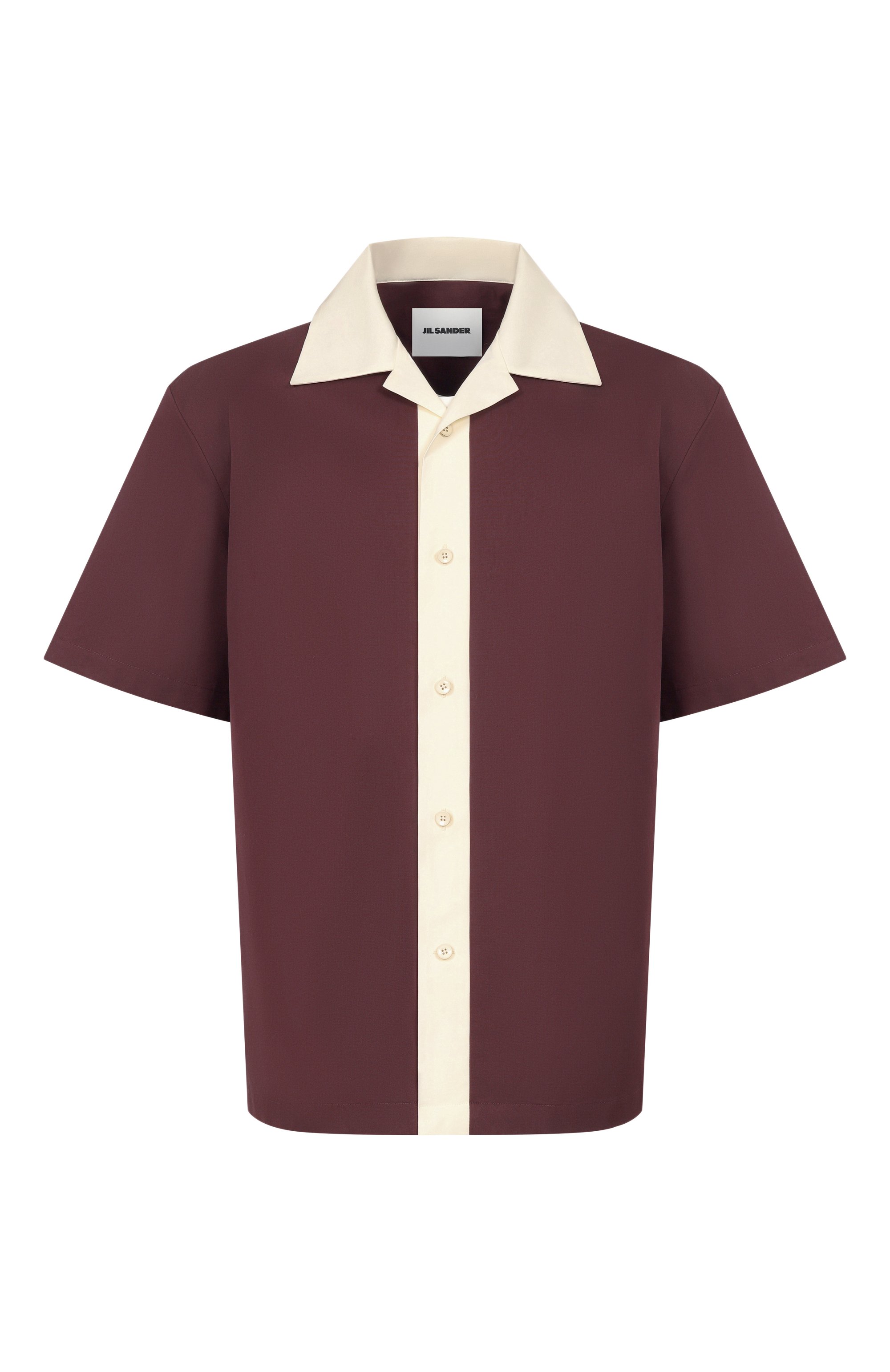 Рубашка из хлопка и шелка JIL SANDER, арт. J22DL0340/J45266, фото 1