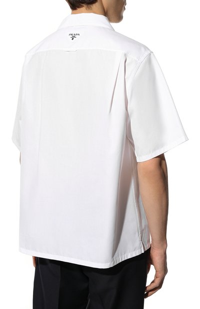 Хлопковая рубашка PRADA, арт. UCS339-10I1-F0009-211, фото 4
