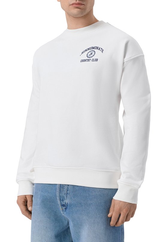 Хлопковый свитшот HINNOMINATE HMABM01560 Белый  HMABM01560 Фото 3