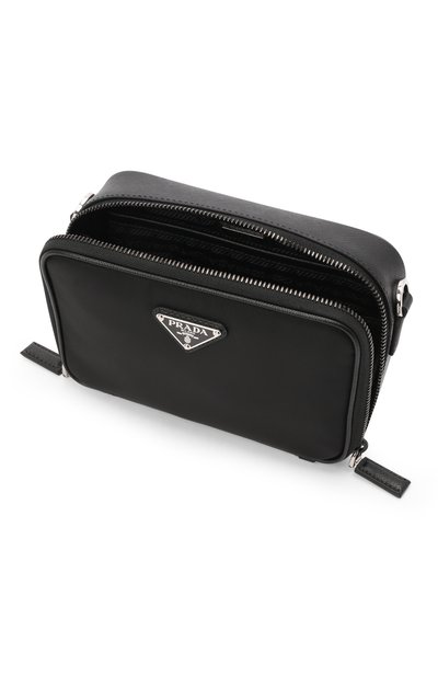 Комбинированная сумка PRADA черного цвета по цене 135000 руб., арт. 2VH070-2DMH-F0002-EMP, фото 5 Комбинированная сумка PRADA, арт. 2VH070-2DMH-F0002-EMP, фото 5