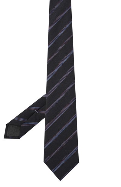 Галстук из шелка и шерсти ZEGNA темно-синего цвета по цене 18950 руб., арт. Z8E33/18H, фото 2 Галстук из шелка и шерсти ZEGNA, арт. Z8E33/18H, фото 2