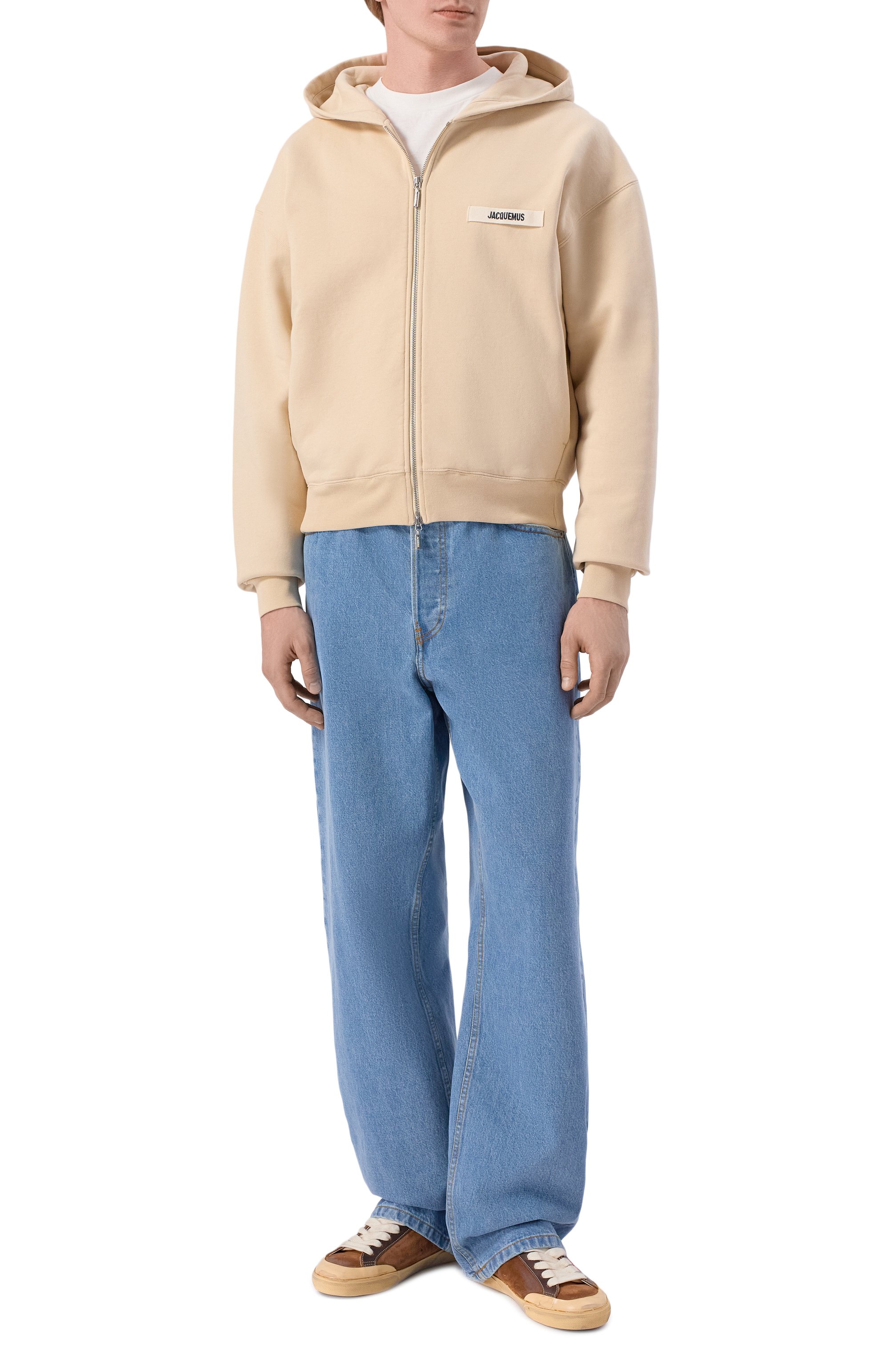 Комбинированные кеды super-star GOLDEN GOOSE DELUXE BRAND коричневого цвета по цене 77050 руб., арт. GMF01026.F008108, фото 2 Комбинированные кеды super-star GOLDEN GOOSE DELUXE BRAND, арт. GMF01026.F008108, фото 2