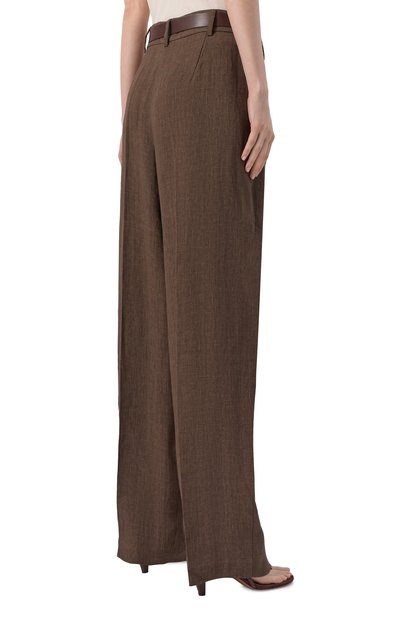 Льняные брюки MAX MARA STUDIO, арт. SIAMESE, фото 4