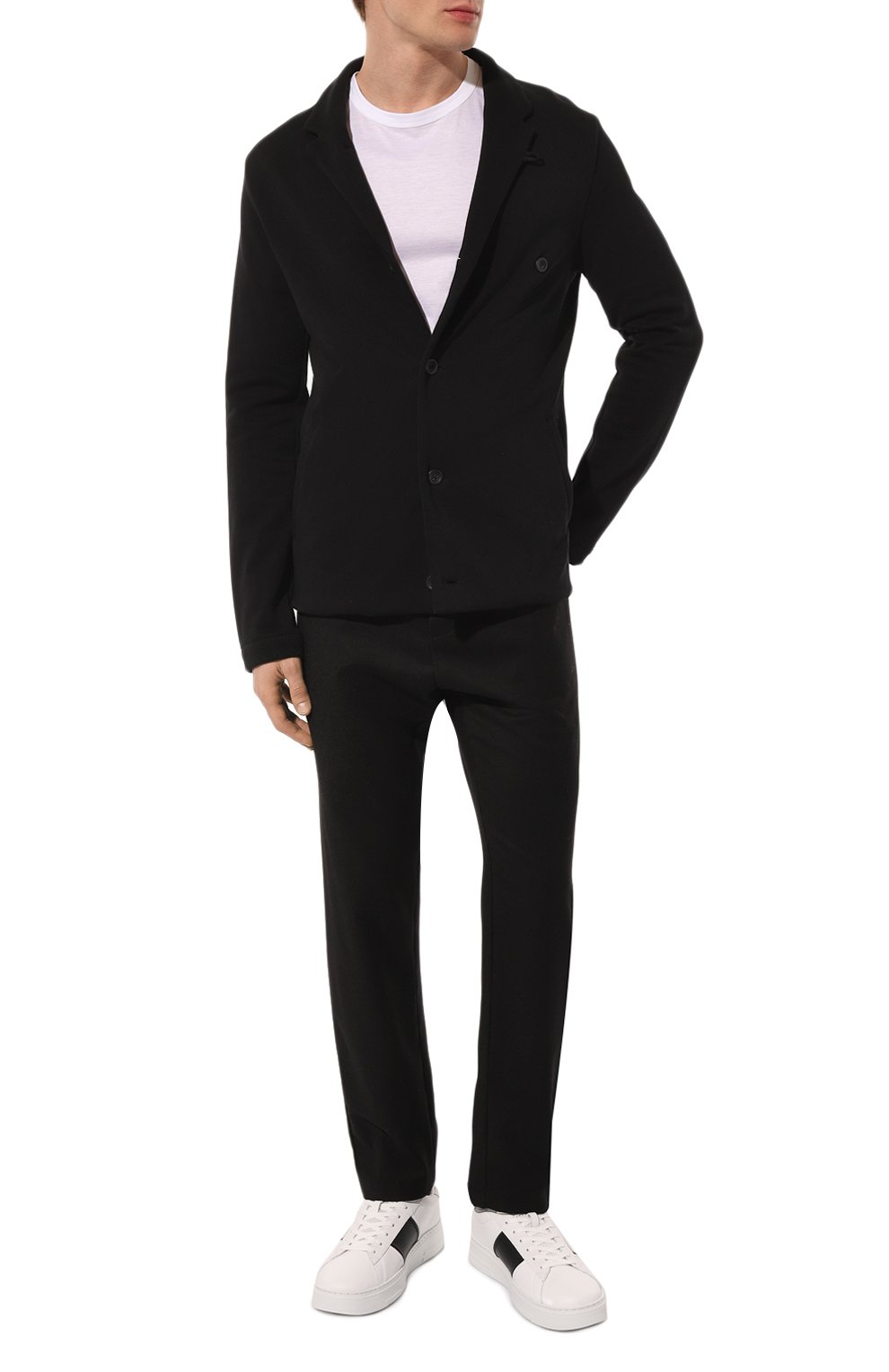 Кожаные кеды EMPORIO ARMANI, арт. X4X570/XN840, фото 2