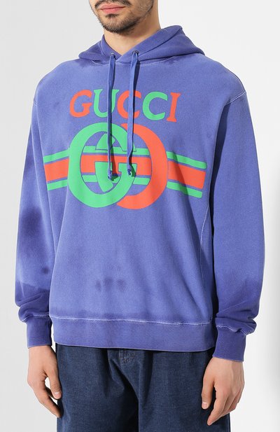 Хлопковое худи GUCCI, арт. 569828/XJA46, фото 3