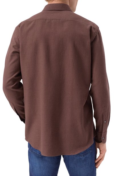 Рубашка из хлопка и кашемира ZEGNA, арт. SRF5/UEX45A8, фото 4