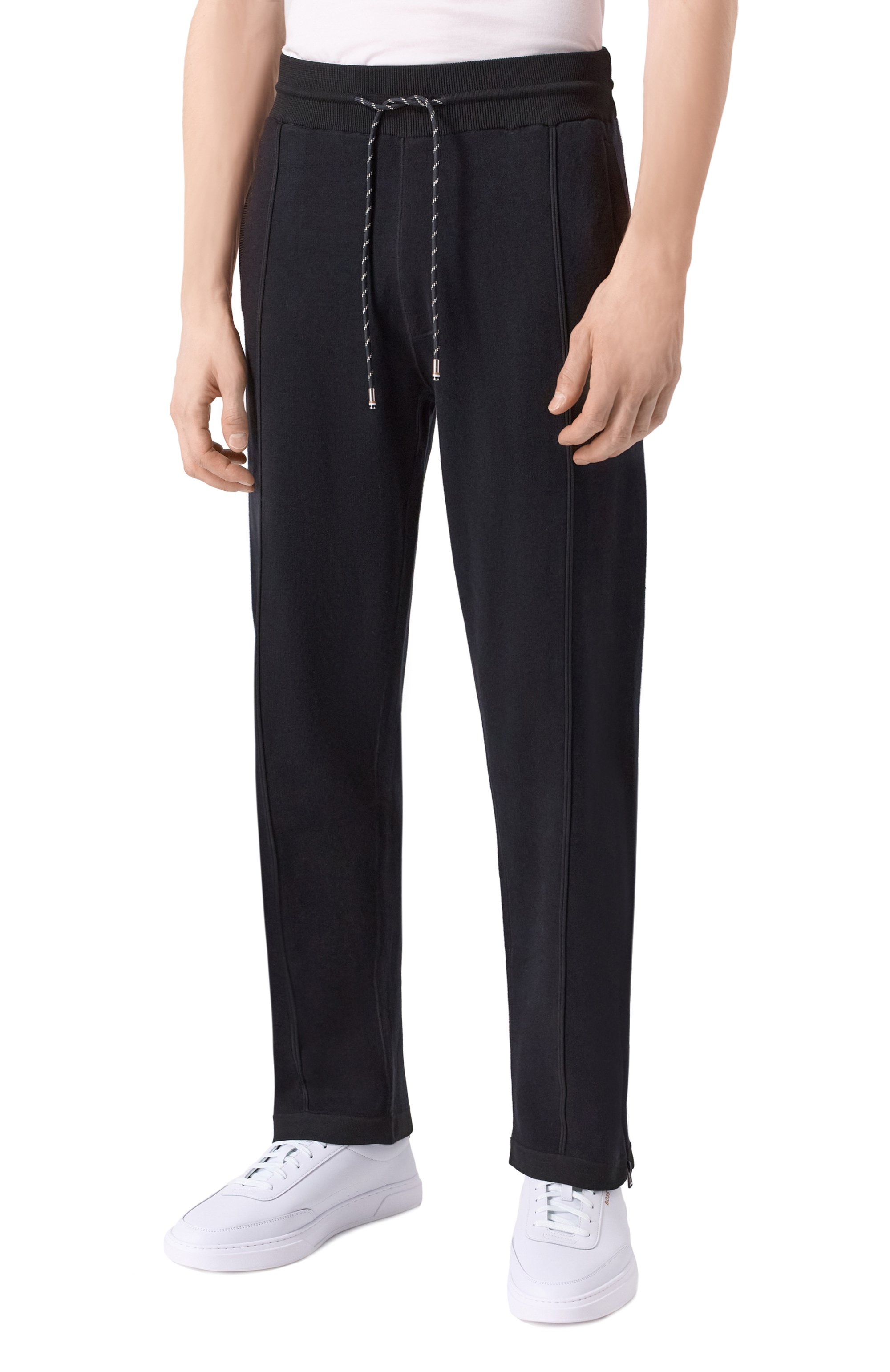 Брюки из хлопка и шерсти BOSS, арт. 50519608, фото 3