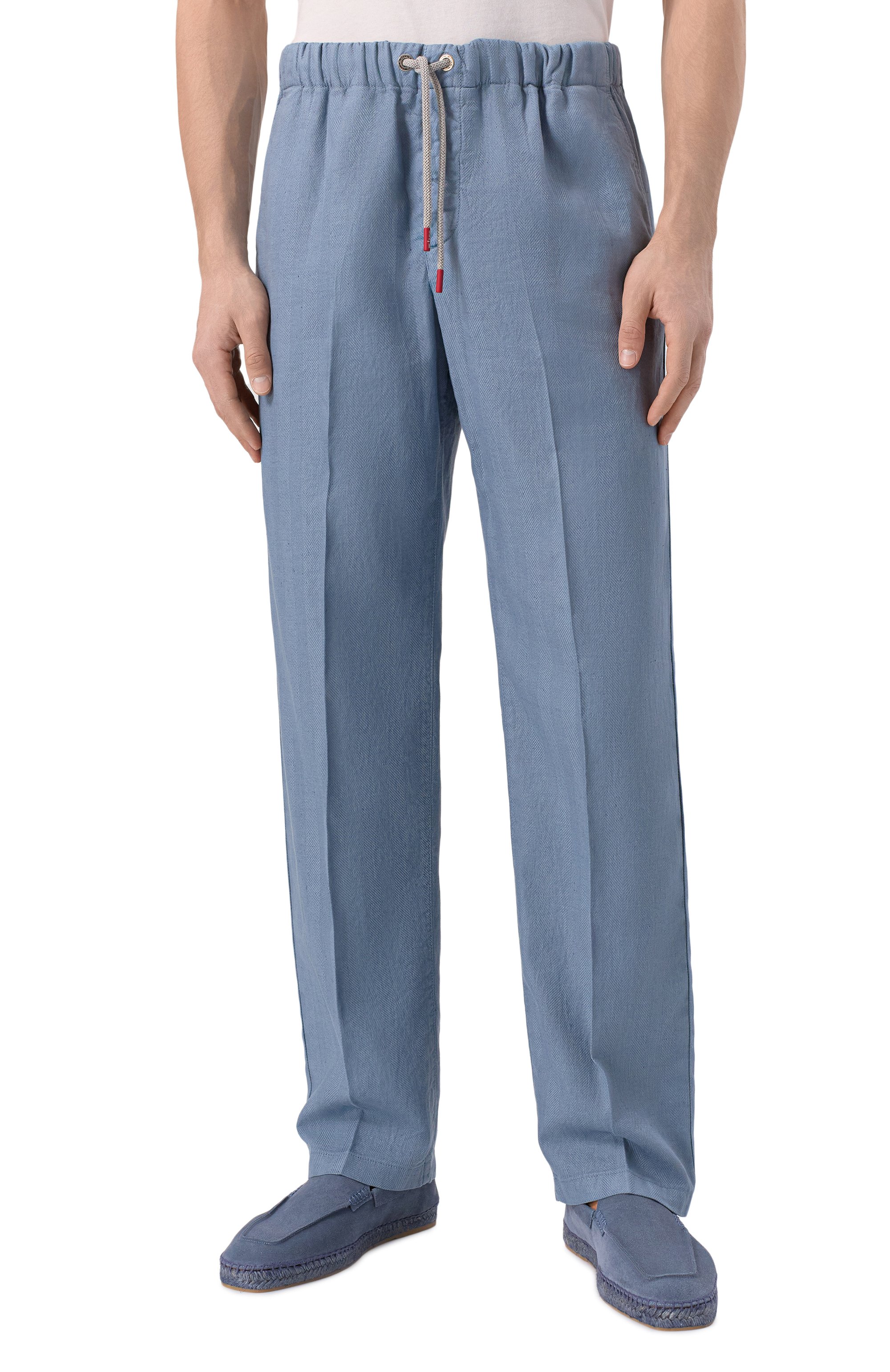 Брюки изо льна и хлопка KITON, арт. UPR003LK0636F04, фото 3