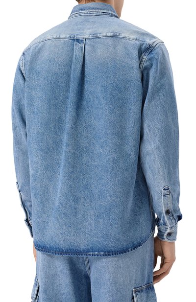 Джинсовая рубашка BOSS голубого цвета по цене 26950 руб., арт. 50534214, фото 4 Джинсовая рубашка BOSS, арт. 50534214, фото 4