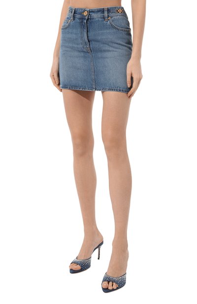 Джинсовая юбка VERSACE, арт. 1014105/1A10023, фото 3