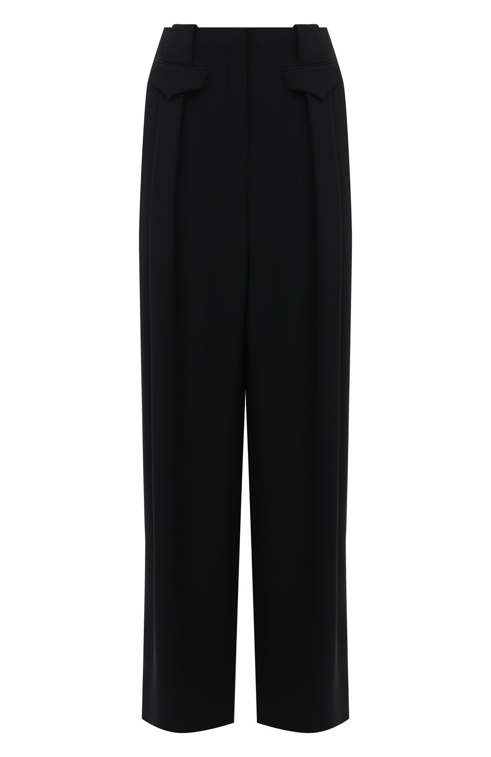 Брюки из вискозы и шелка GIORGIO ARMANI черного цвета по цене 119000 руб., арт. 0WHPP0DD/T008A, фото 1 Брюки из вискозы и шелка GIORGIO ARMANI, арт. 0WHPP0DD/T008A, фото 1