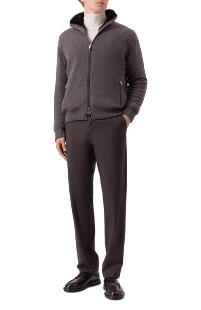 Кардиган с подкладкой из бобра ANDREA CAMPAGNA, арт. WU26WS510-09C-FWSPC1, фото 2