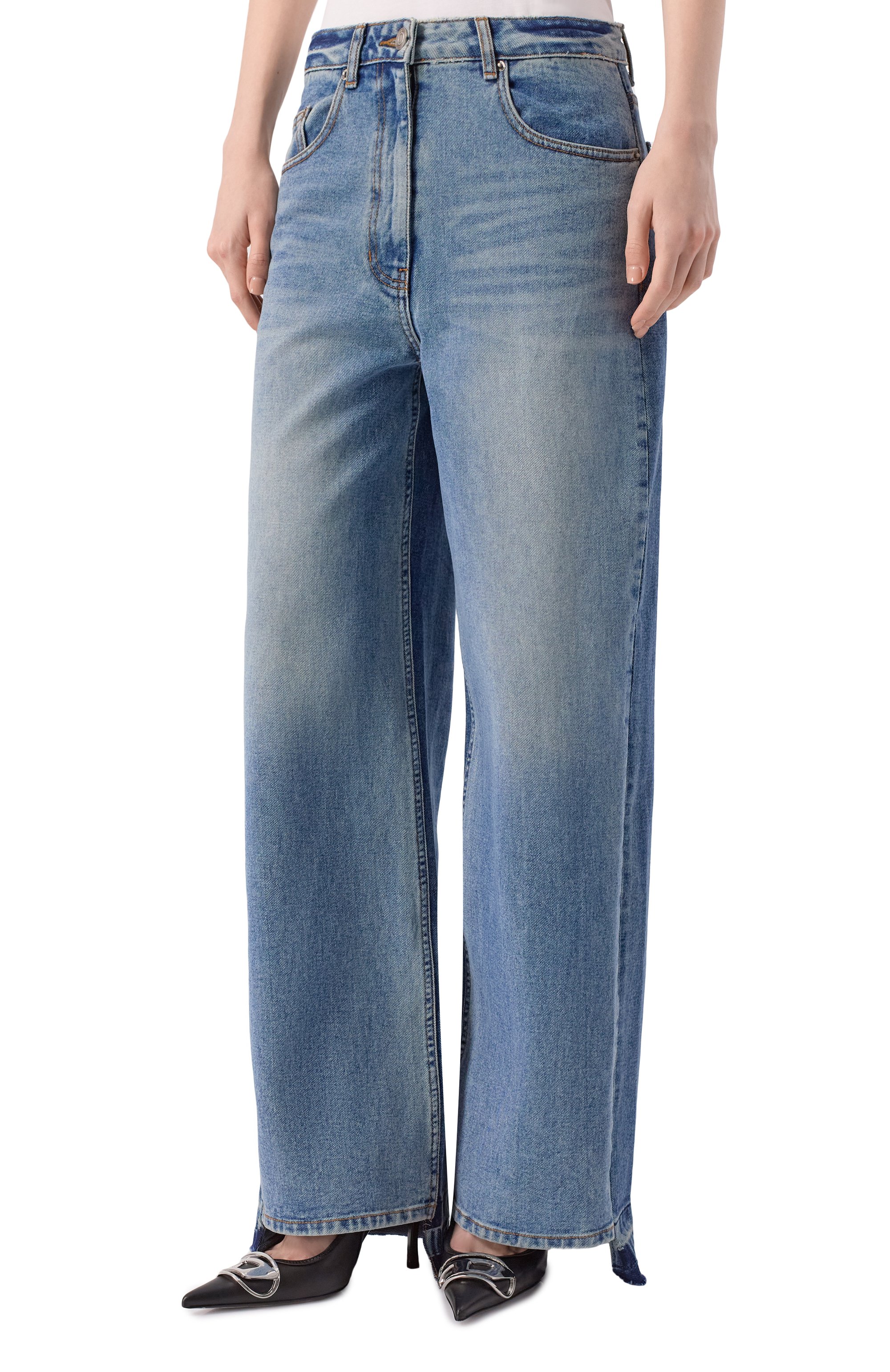 Джинсы JUUN.J голубого цвета по цене 47500 руб., арт. JW5721W03, фото 3 Джинсы JUUN.J, арт. JW5721W03, фото 3