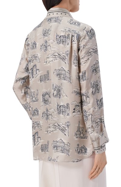 Шелковая рубашка MAX MARA, арт. MXMFAD0, фото 4
