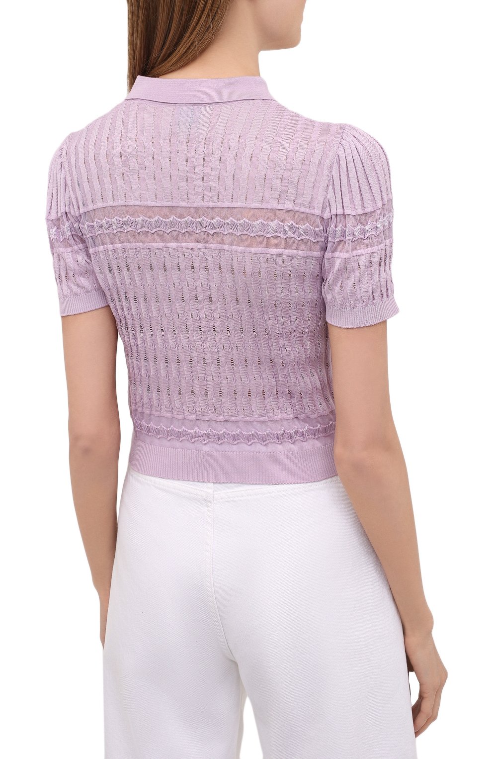 Поло из хлопка и вискозы M MISSONI, арт. 2DN00331/2K008G, фото 4