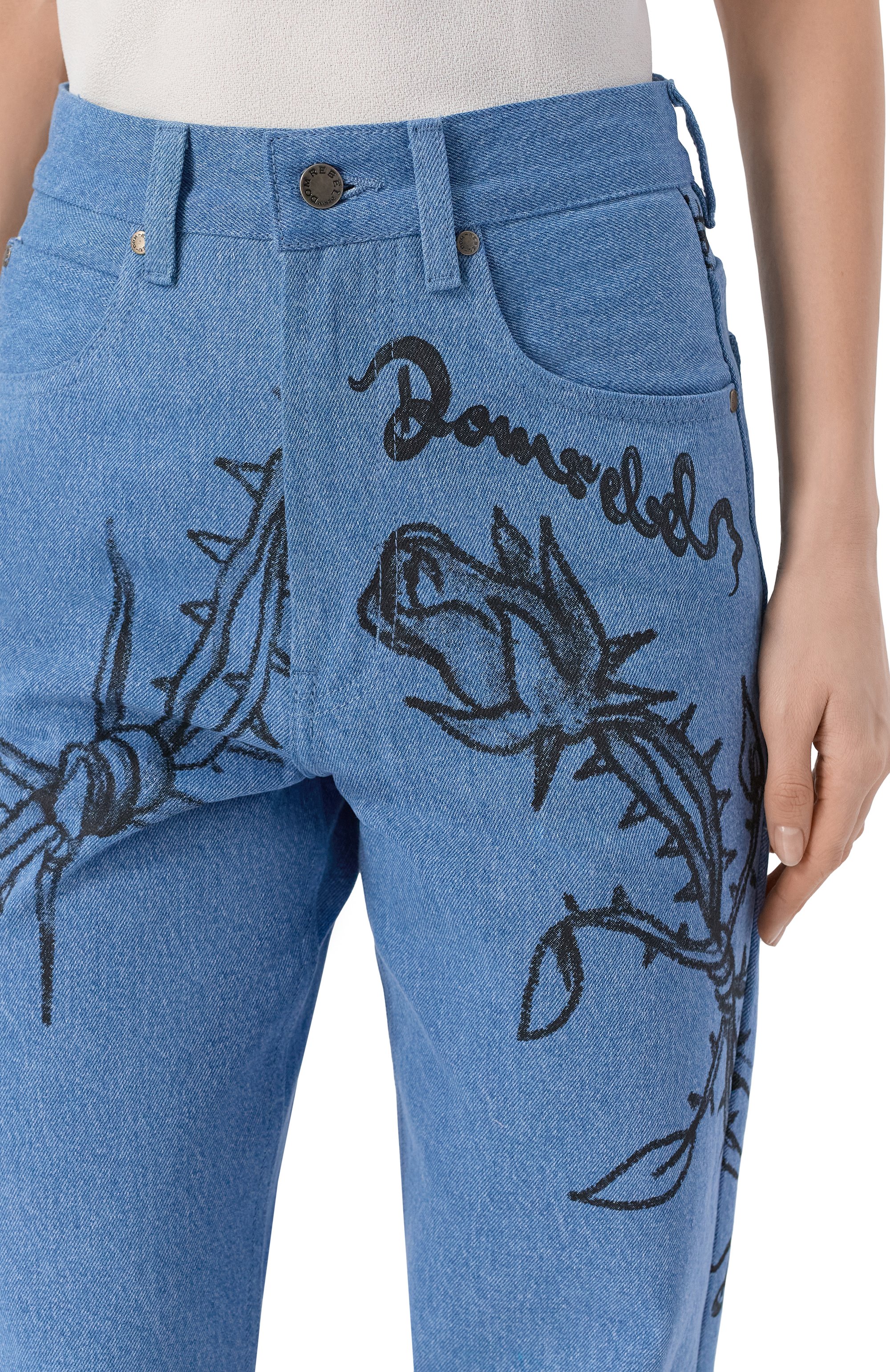 Джинсы inked DOMREBEL, арт. INKED/B00TCUT JEANS, фото 5