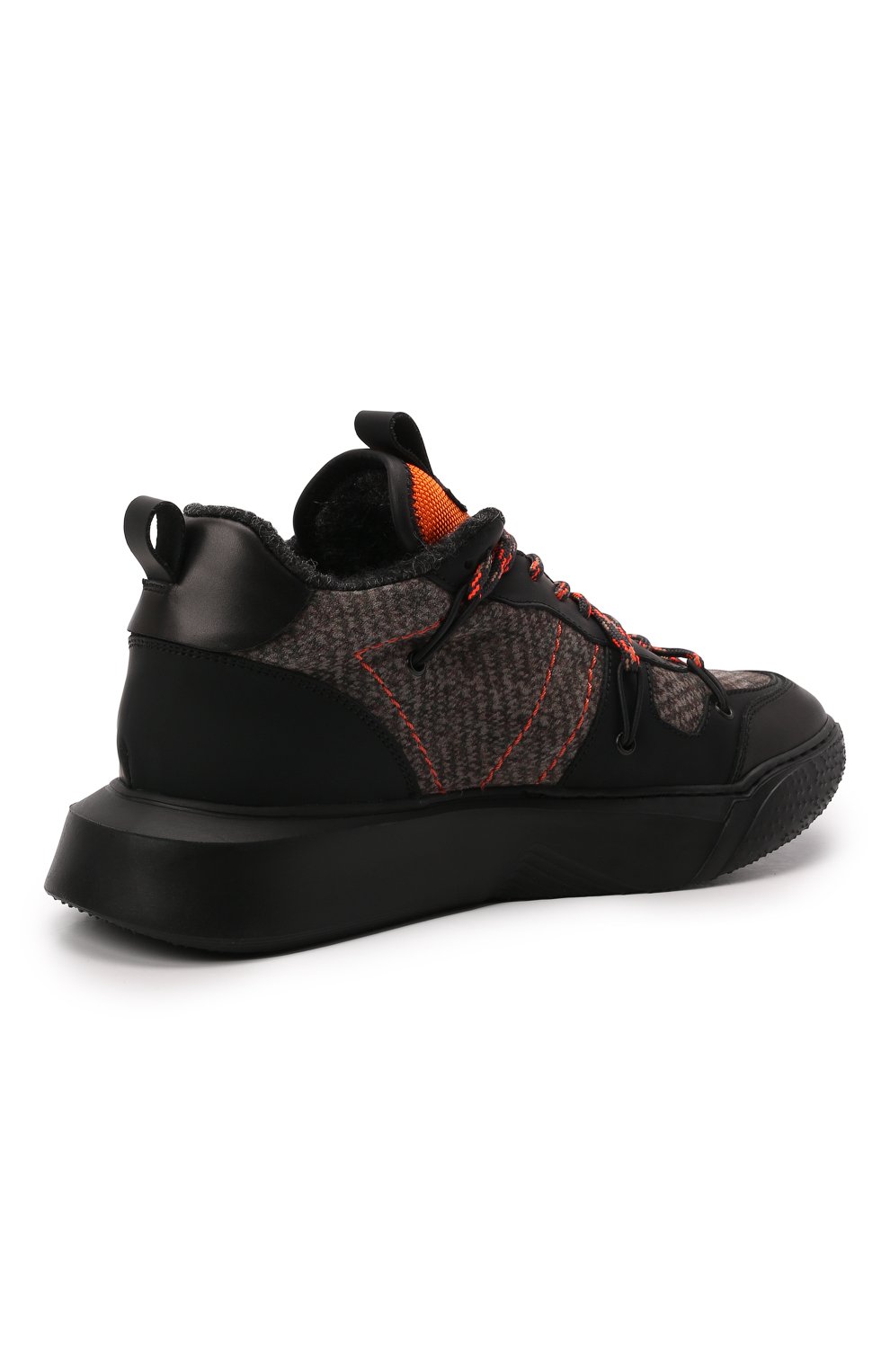 Кожаные кроссовки RONDINELLA черного цвета по цене 24650 руб., арт. 11925B/662/37-39, фото 3 Кожаные кроссовки RONDINELLA, арт. 11925B/662/37-39, фото 3