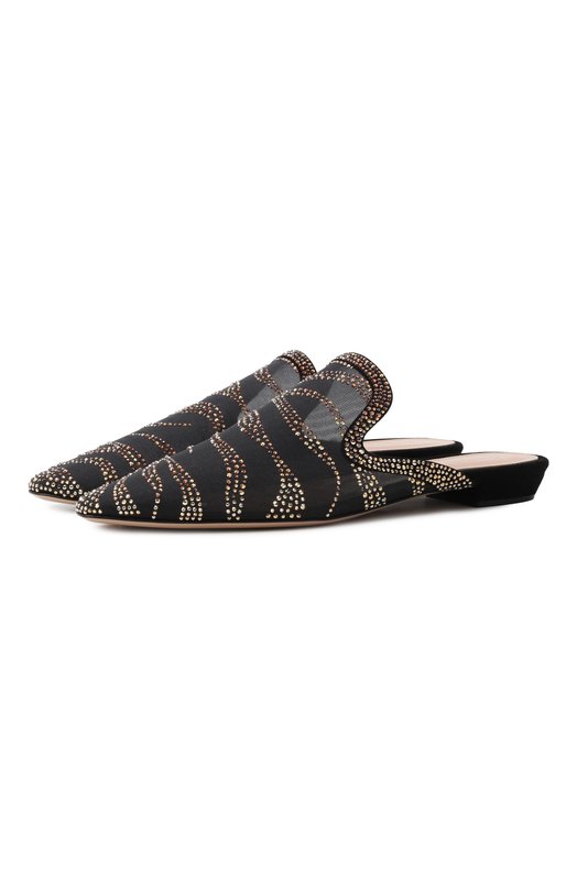Сабо Raja Crystal Gianvito Rossi G93042.10RIC.C0ZNNTP Чёрный G93042.10RIC.C0ZNNTP