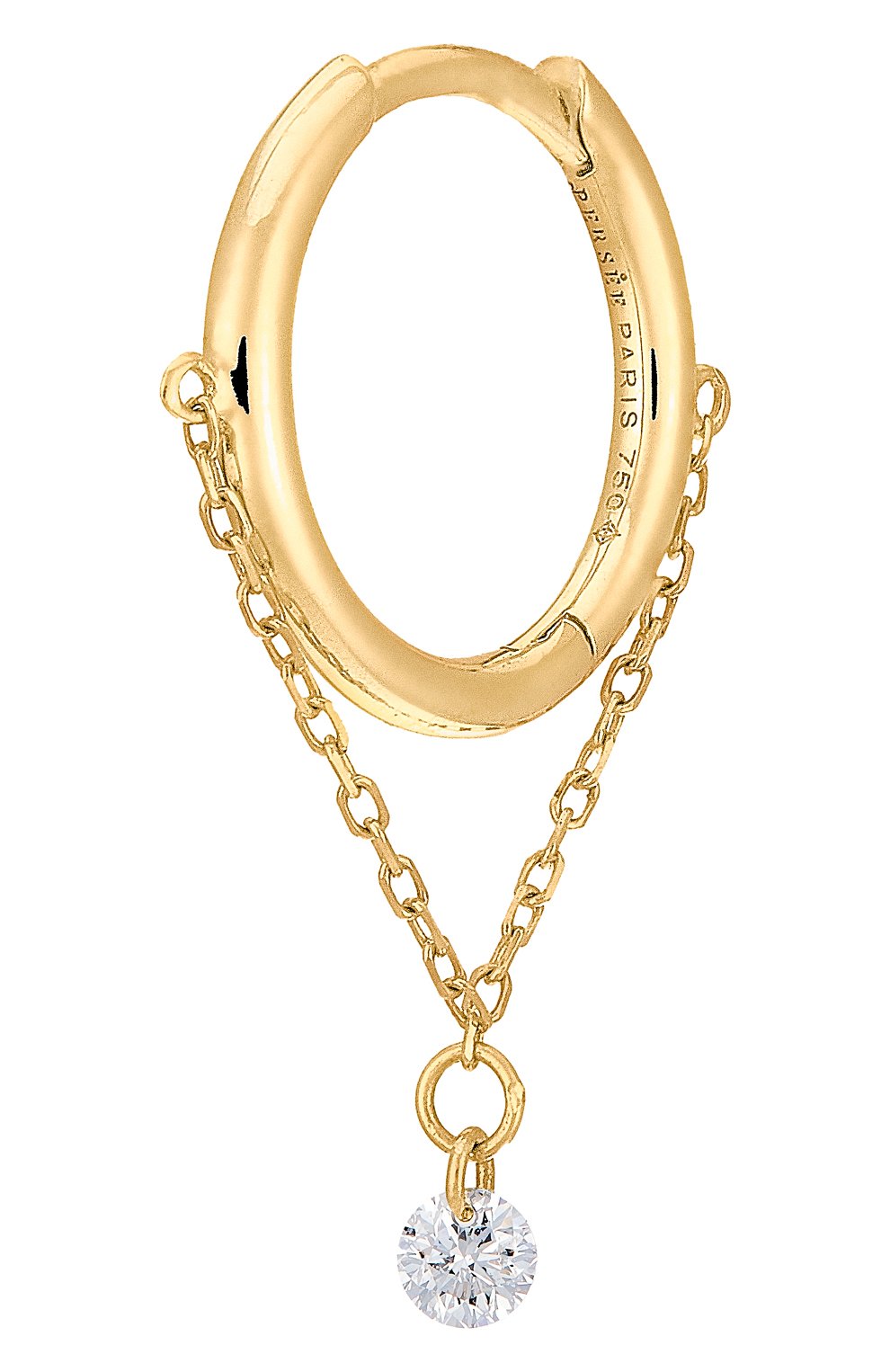 Серьга PERSEE PARIS бесцветного цвета по цене 104000 руб., арт. EA80556-YG, фото 1 Серьга PERSEE PARIS, арт. EA80556-YG, фото 1