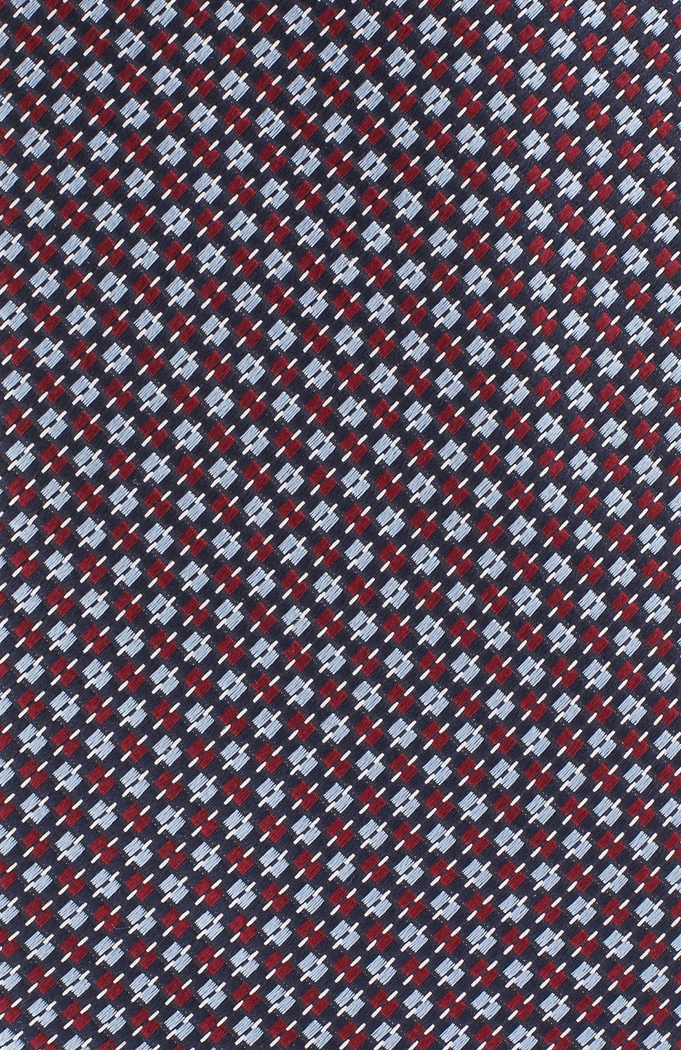 Шелковый галстук с узором ZEGNA голубого цвета по цене 22850 руб., арт. Z3W07/1XW, фото 3 Шелковый галстук с узором ZEGNA, арт. Z3W07/1XW, фото 3