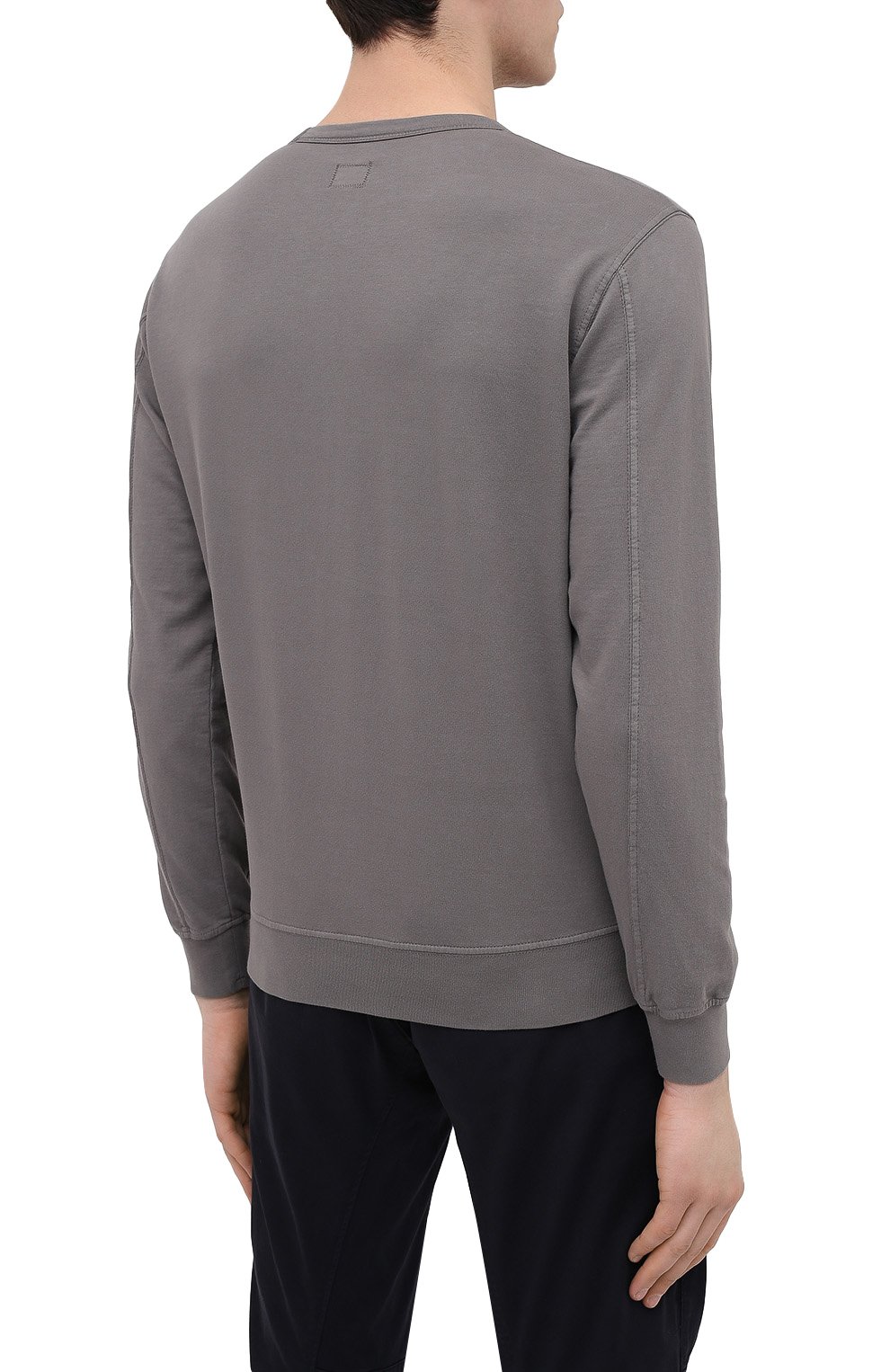 Хлопковый свитшот C.P. COMPANY темно-серого цвета по цене 14100 руб., арт. 10CMSS043A-002246G, фото 4 Хлопковый свитшот C.P. COMPANY, арт. 10CMSS043A-002246G, фото 4