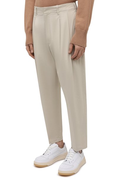 Хлопковые брюки AMBUSH бежевого цвета по цене 59450 руб., арт. BMCA022S21FAB001, фото 3 Хлопковые брюки AMBUSH, арт. BMCA022S21FAB001, фото 3