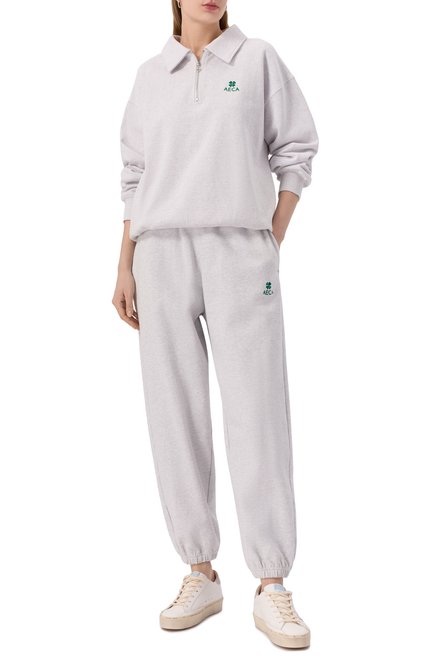 Женский хлопковый свитшот AECA WHITE, арт. AWCMFWBDTSSSO002C0.LIGHT GREY (M)