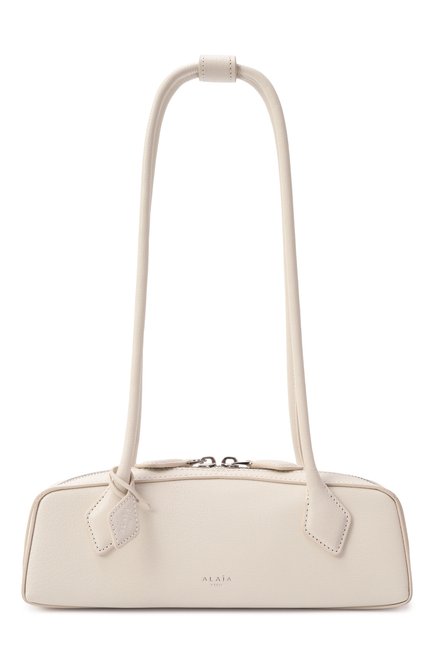 Женская сумка le teckel small ALAIA кремвого цвета, арт. AA1S06029CA212 | Фото 1 (Размер: small; Материал: Натуральная кожа; Драгоценные камни: Проставлено; Материал сплава: Проставлено)