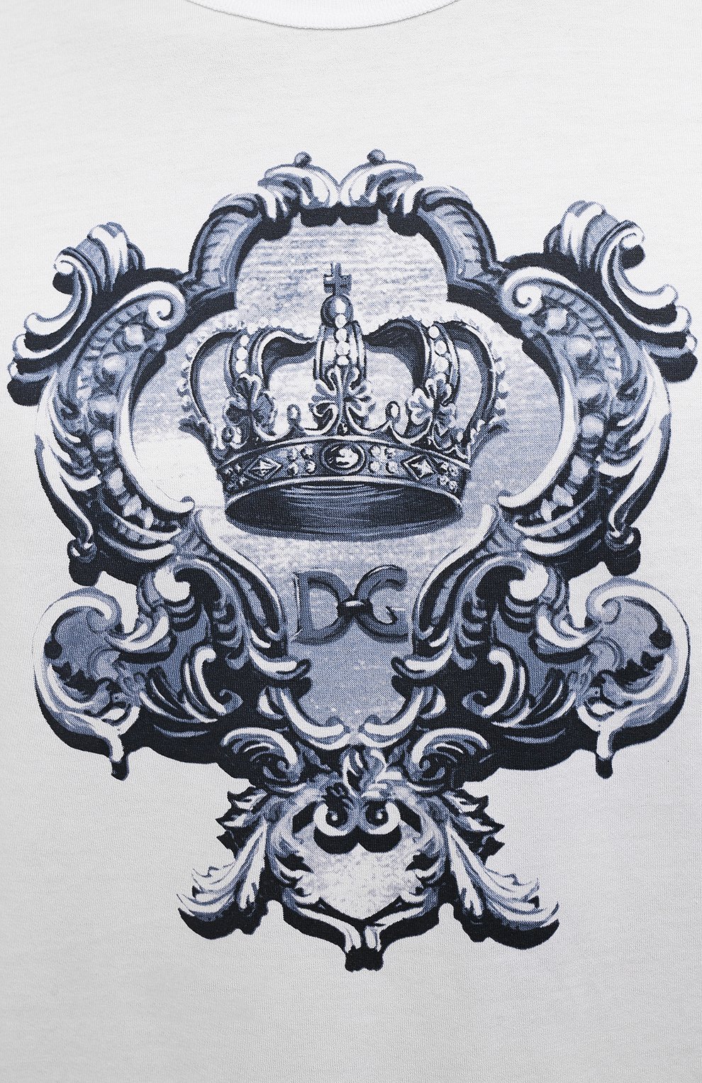 Хлопковая футболка DOLCE & GABBANA белого цвета по цене 42250 руб., арт. G8JX7T/FI76F, фото 5 Хлопковая футболка DOLCE & GABBANA, арт. G8JX7T/FI76F, фото 5