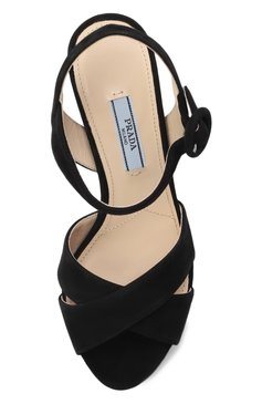 Замшевые босоножки PRADA, арт. 1XP63A-008-F0002, фото 4