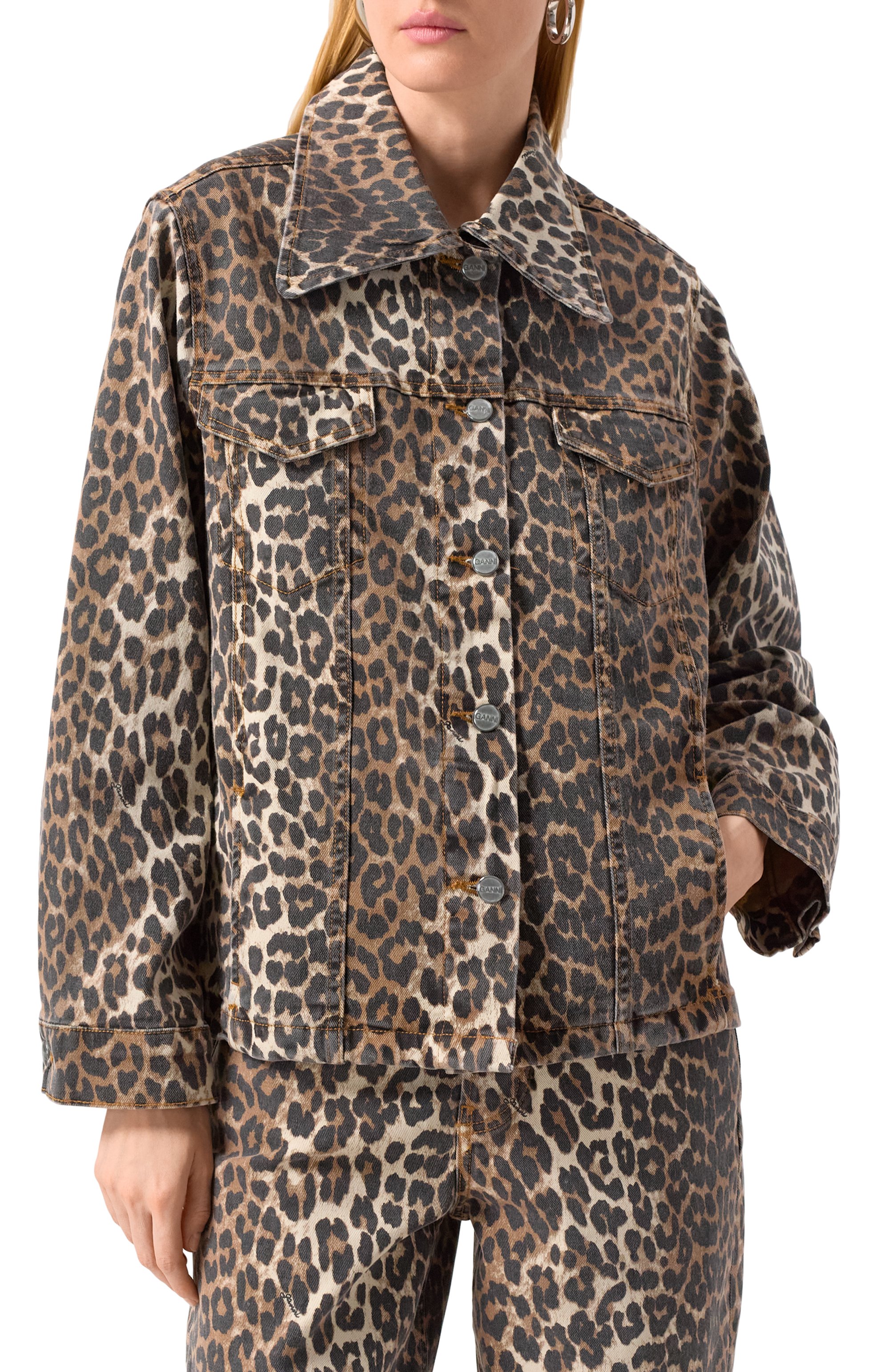 Джинсовая куртка GANNI, арт. J1581, фото 3