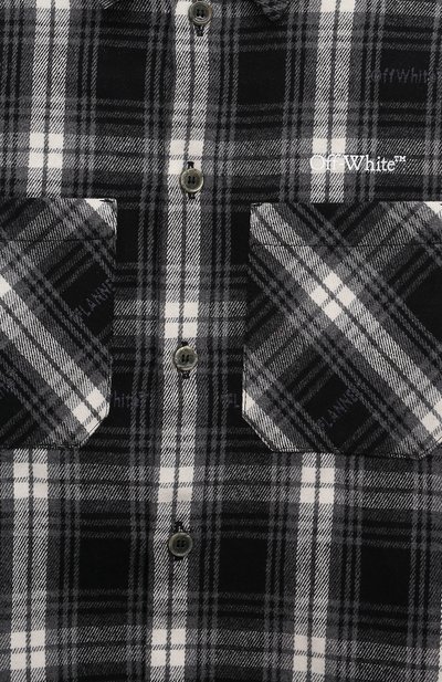 Хлопковая рубашка OFF-WHITE, арт. 0BGA001F23FAB002, фото 3