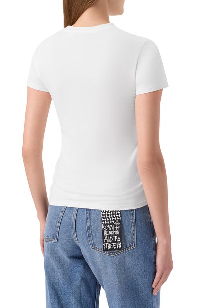 Хлопковая футболка PANGAIA белого цвета по цене 7150 руб., арт. 10002430, фото 4 Хлопковая футболка PANGAIA, арт. 10002430, фото 4